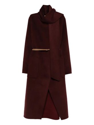 Vanessa Bruno Cappotto doppiopetto con cintura - Rosso