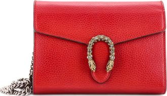 Gucci Dionysus Chain Wallet Leather with Embellished Detail Small crossbody bag - Rood