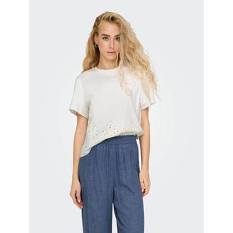 Jacqueline de Yong T-shirt met ronde hals en korte mouwen