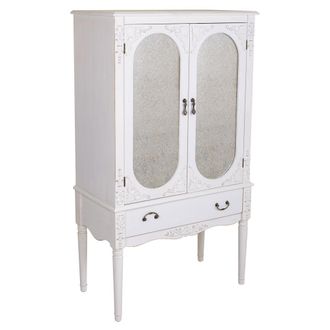 Wanderlust Deco Armario De Madera Blanco 80x42x140