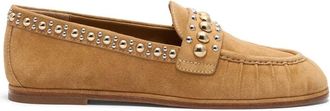 Stuart Weitzman Perry Loafer - Dames - Loafers - Beige - 40 1/2 EU - Schoenen
