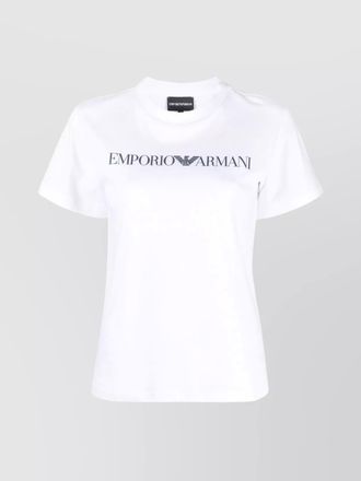 Emporio Armani cotton logo print short-sleeve t-shirt