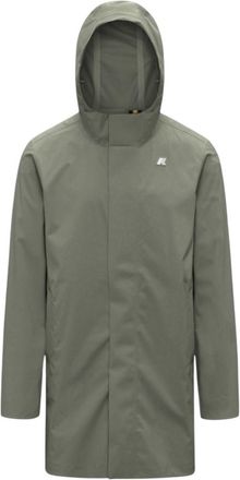 K-Way Tommy Stretch Waterproof Polyester Hooded Jacket