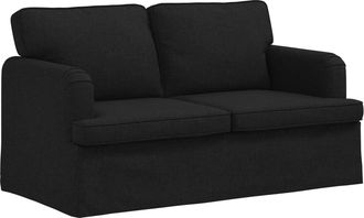 vidaXL Sof&aacute; Negro 144 X 80 X 85 Cm Tela Vidaxl