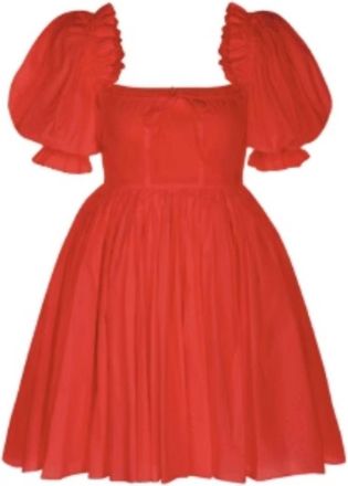 Selkie Womens Beach Day Dress In Red