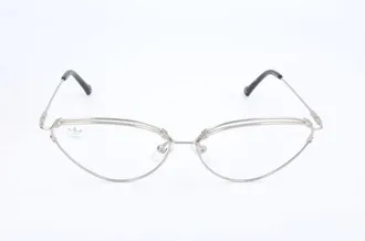 adidas Ladies Silver Tone Geometric Eyeglass Frames AOM012O