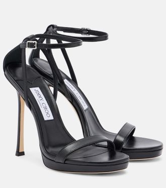 Jimmy Choo London Moza leather platform sandals