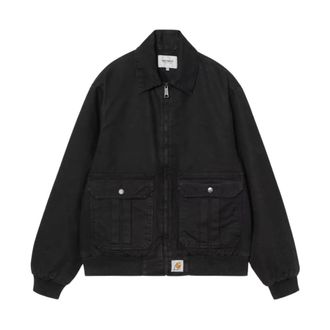 Carhartt Work in Progress Light Jackets, male, Black, S, Giubbino 100% Cotone