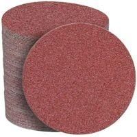 OEM Discos Abrasivos De 150 Mm, Grano 80, Papel De Lija, 50 Piezas, Sin Agujeros, Discos De Lijado Para Lijadoras Orbitales Aleatorias - Crezuo