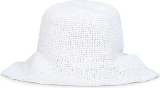Toteme Womens Bucket Hat Paper Straw White