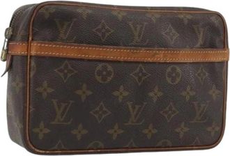 Louis Vuitton Pre-owned Vintage Monogram Clutch - Dames - Vintage Clutch - Bruin - ONE Size - Vintage