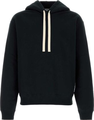 Jil Sander Black Regular Solid Hoodie