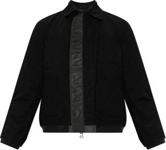 sacai Nylon Twill x Rip Stop Omkeerbare Blouson - Heren - Zomerjassen - Zwart - L - Nylon - Jassen