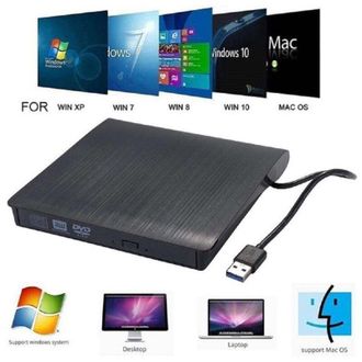 Trade Shop Trade Shop - Reproductor De Grabadora Dvd-rw Externo Para Computadora Port&aacute;til Usb 3.0 Port&aacute;til Q-t96