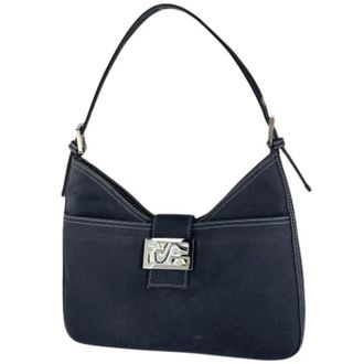 Fendi Pre-owned Vintage Schoudertas - Dames - Pre-owned - Blauw - Maat: ONE Size