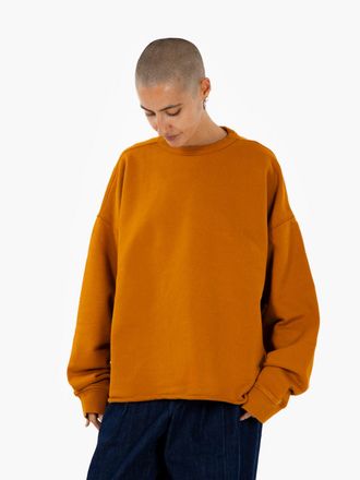 Ymc You Must Create Felpa garzata oversize arancio
