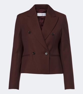 Max Mara Double-breasted virgin wool blazer