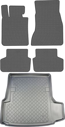 OEM Bmw Serie 5 G30 Sed&aacute;n Desde Marzo De 2017 - Juego De Alfombrillas De Goma Para Coche + Alfombrilla Para Maletero