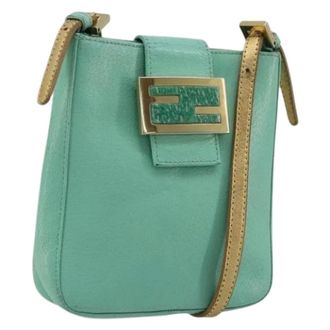 Fendi Pre-owned Cross Body Bags, female, Green, Size: ONE SIZE Pre-owned Vintage Shoulder Bag