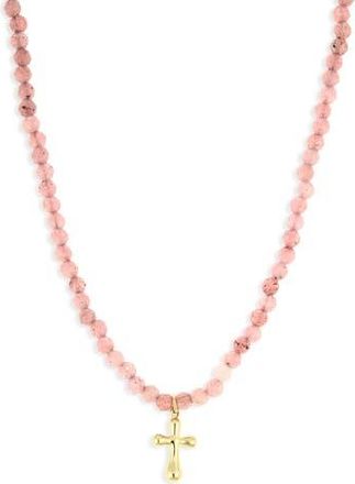 Argento Vivo Cross Necklace in Gold at Nordstrom Rack