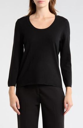 Elie Tahari Crewneck Sweater in Black at Nordstrom Rack, Size X-Small