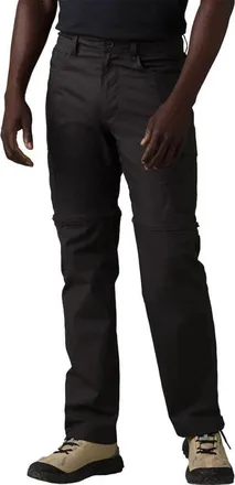 Prana Mens prAna Double Peak Pants Charcoal Convertible Cargo Pockets GBO601