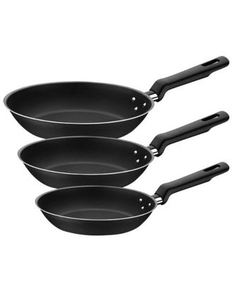 Tramontina Aluminum 3Pc Set Fry Pan 8In 9.5In 11In