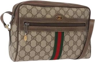 Gucci Pre-owned Plastic Cross Body Bag - Dames - Vintage Schoudertas - Beige - ONE Size - Vintage
