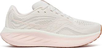 Saucony Womens Ride 18 Running Shoes In Moon/woodrose