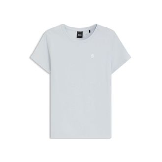 BOSS Logo-artwork slim-fit T-shirt in cotton jersey