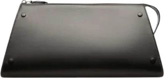 Bally Womens Arieel Leather Clutch Bag In Black
