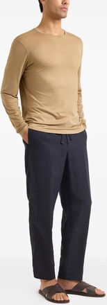 Orlebar Brown Mens Ob-T Long-Sleeve Merino-Wool T-Shirt Aw25 M