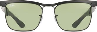 Ray-Ban RB3875 Wayfarer Deluxe 006/4E Mens Sunglasses Black Size 53
