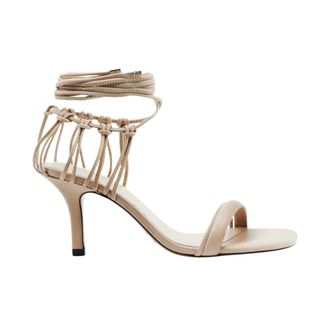 Patrizia Pepe Heeled Sandals - female - Patrizia Pepe - High Heel Sandals - Beige - 3 UK - Shoes
