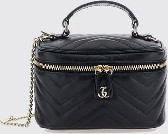 Gucci Mini borsa a mano GG Marmont in nappa matelass&eacute; con logo GG