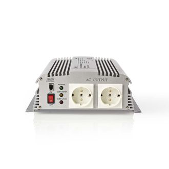 Nedis Inversor De Corriente, 1700 W, 12 V Cc A 230 V Ca, Enchufes Tipo F