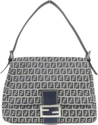 Fendi Pre-owned Shoulder Bag - Dames - Vintage Schoudertas - Blauw - ONE Size - Vintage