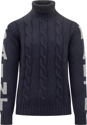 MC2 Saint Barth Fisherman Turtleneck - Heren - Coltruien - Blauw - S - Wol - Truien & Vesten