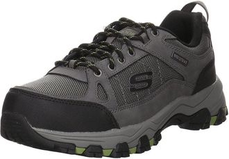 Skechers Mens Selmen Cormack Sneaker, Charcoal Leather W Synthetic Mesh, 9.5 UK (44 EU)