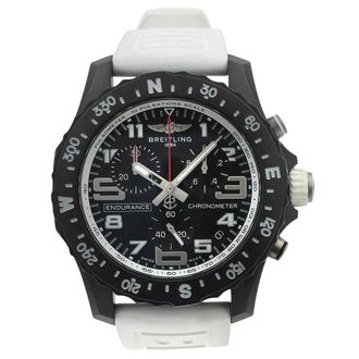 Breitling Pre-owned Breitling Endurance Pro Chronograph Quartz Chronometer Black Dial Mens Watch X82310