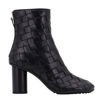 Bottega Veneta Black Leather Ankle Boots