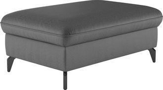 Sit&more Polsterhocker »Leandro« mit schwarzen Metallfüssen