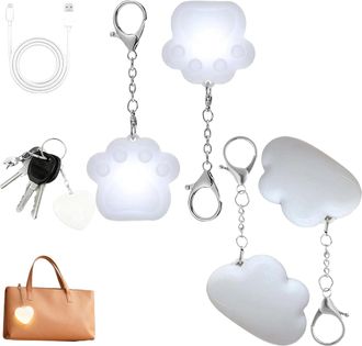 Generic Love Wallet Tote Bag Touch Sensing Light, 4PCS Tote Bag Touch Handbag Lights for Women, LED Bag Lightsfor Purse Tote Bags Interior, Rechargeable Mini 