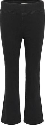 Part Two Zwarte Bootcut Slim-Fit Broek - Dames - Wijde Broeken - Zwart - L - Broeken