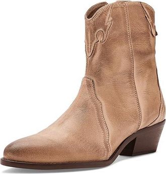 Free People New Frontier Western Boot Womens Shoes Distressed Tan : EU 36.5 (US Womens 6.5) M, Leather