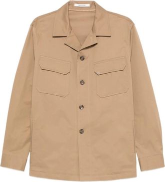 Tagliatore Button-up Field Jacket - Heren - Zomerjassen - Beige - M - Jassen