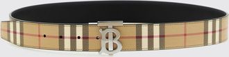 Burberry Cintura reversibile in tela check con monogramma TB