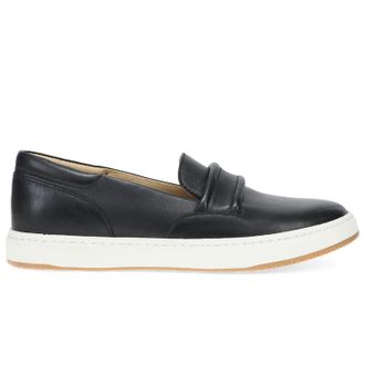 Dansko Womens Josephine Leather Loafers In Black