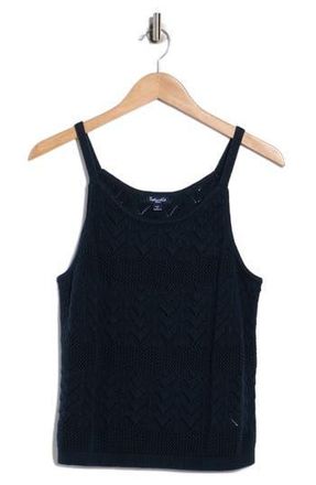 Splendid Crochet Sweater Tank in Navy Blue at Nordstrom Rack, Size X-Small