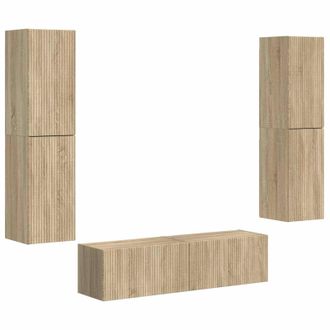 vidaXL Conjunto De Mueble De Tv 6 Pcs Roble Sonoma Vidaxl